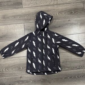 Kids Black Lightning Bolt Hoodie